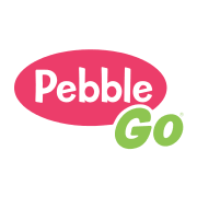 a picture of a pink circle with the words pebble go
