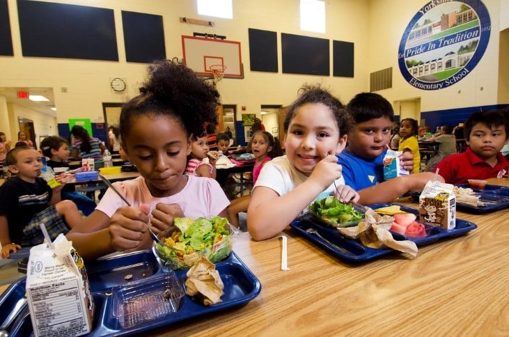 Students In Cafeteria